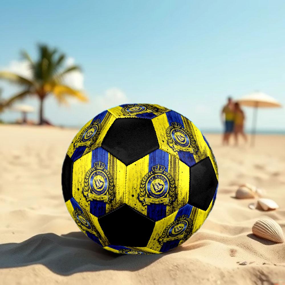1 pz Pallone da Calcio Al-Nassr Misura 5 Pallone da Calcetto Indoor alla Moda Colorato Gioco per il Cortile - Ottimo Regalo per gli Appassionati di Sport HE26