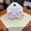 Fantasy Camellia Resin Colorful Flower Stud Earring for Women Temperament Simple Cute Design Jewelry Accessory