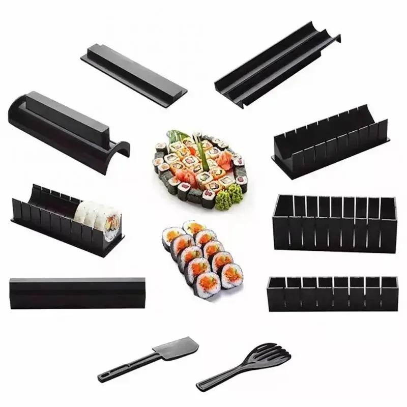 Souprava na výrobu sushi Japonská rýžová koule Forma na dort pro domácí kutily Nástroj na výrobu sushi Multifunkční plastová souprava Nástroj na výrobu sushi