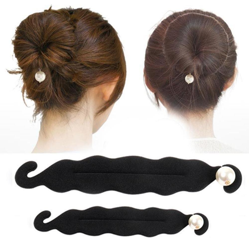 Pearl Hair Bun Maker Hair Disk Donut Bun Curler Braider Hairstyle Twist Maker  Women