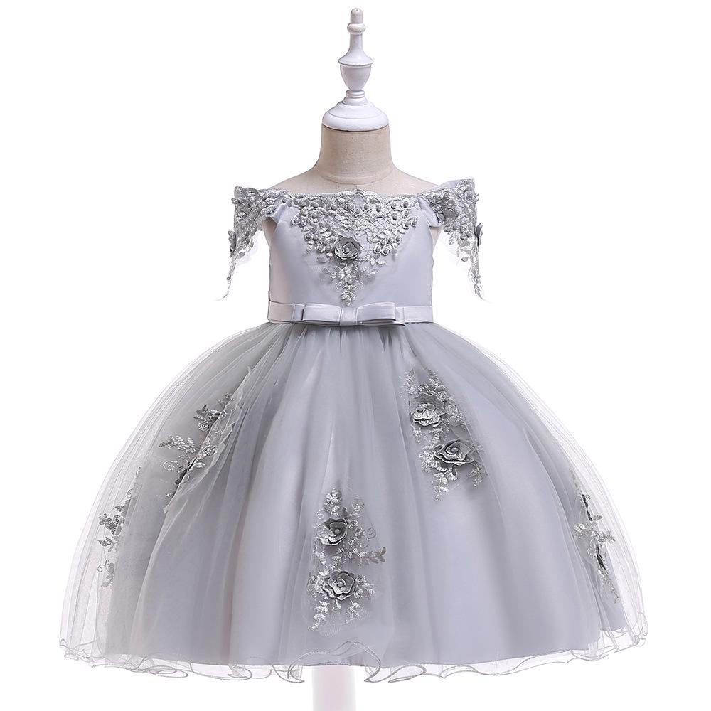 2025 European & American Mesh Princess Catwalk Flower Girl Dress
