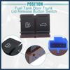 Fuel Door Trunk Lid Open Button Switch, Fuel Tank Door Trunk Lid Release Button Switch No.3C0959903B/3C0959903BREH for VW CC 2009-2017 Black, 1 Pc