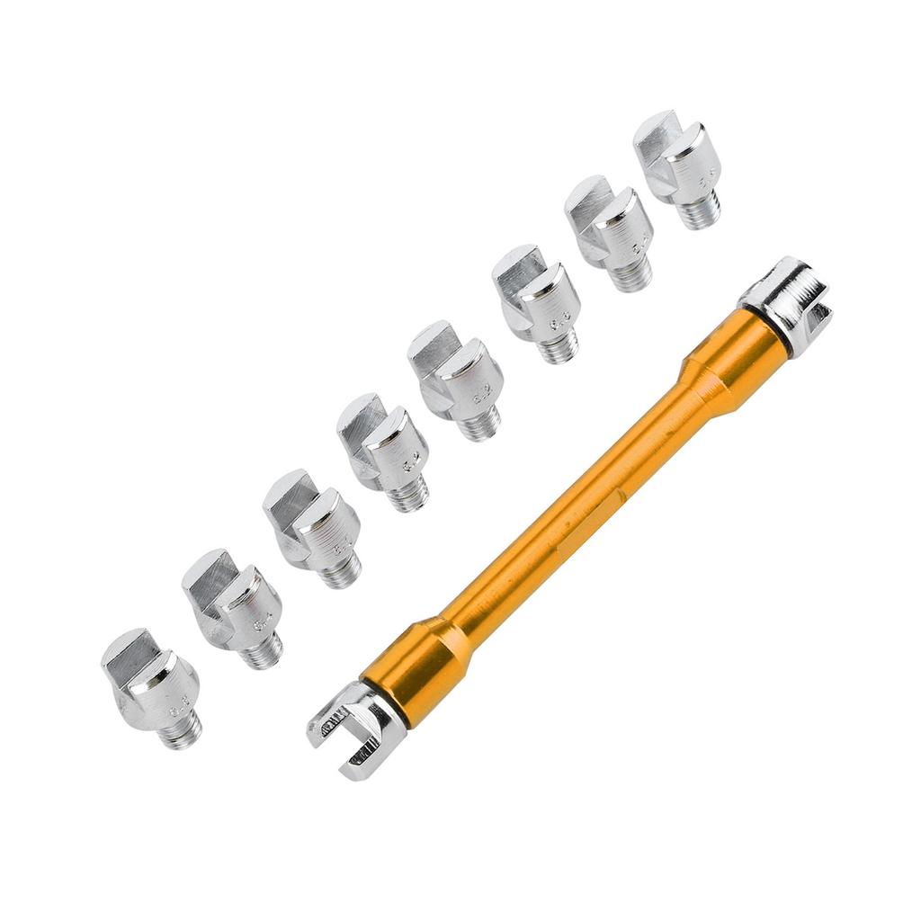 Motorsykkel Eikenøkkel CNC Fastnøkkelsett 5.0?6.8 Lengde 93mm3.7in for De fleste motorsyklerGull