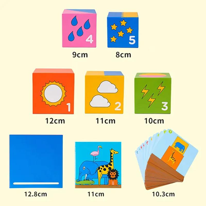 Stack Boxes Thinking Board Game Clearance Toys Sensory Logic Society Brain Game Intellectual Montessori Education Children Toys