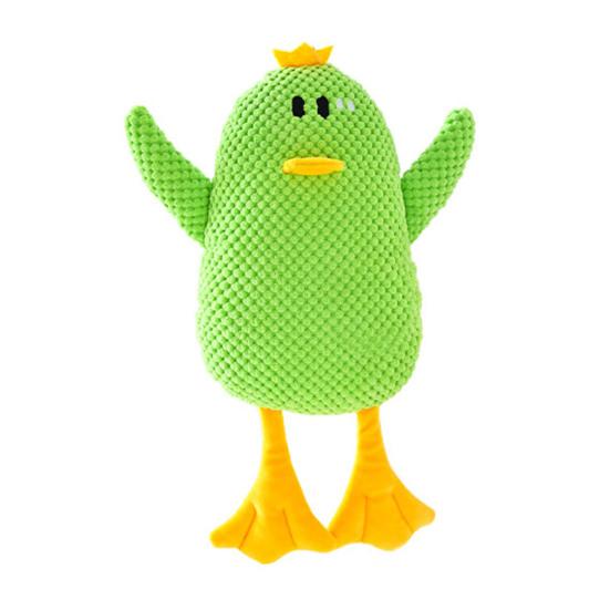 Stuffed Duck Dog Toy Squeaky Plush Duck Dog Chew Toy Interactive Puppy Teething Toy Dog Snuggle Toy for Tug-of-War Play Anxiety Relief B