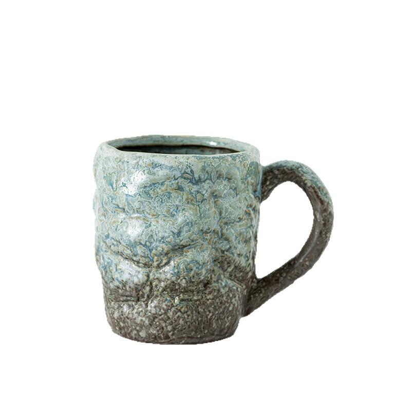 The Tea Room Coffee Dual-purpose Cup Is A Simple and Modern Japanese-style Rough Earthenware Hand-brewing Utensware