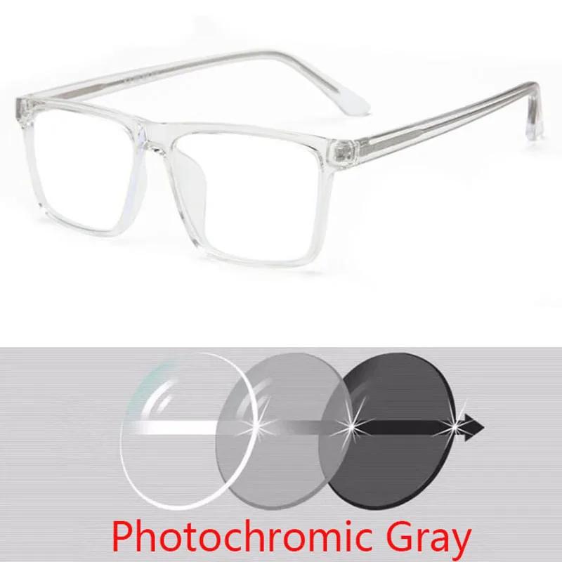 TR90 Overized Square Myopia EyeglassesBig Frame Prescription Glasses For The Nearsighted 0 -0.5 -0.75 To -6.0