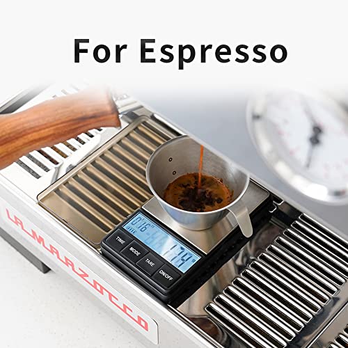 Watchget Pocket Digital Scale, Compact Coffee Scale, Portable Scale, 0.1g-1000g Precision, 0.1g Increments, with Lid, Portable for Outdoors and Campin