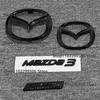 Emblema nero in ABS per Mazda 3 2014-18 hatchback berlina Logo Auto Griglia Anteriore Bagagliaio Portellone Posteriore Badge Decalcomania Modifica Creativa rkwad05