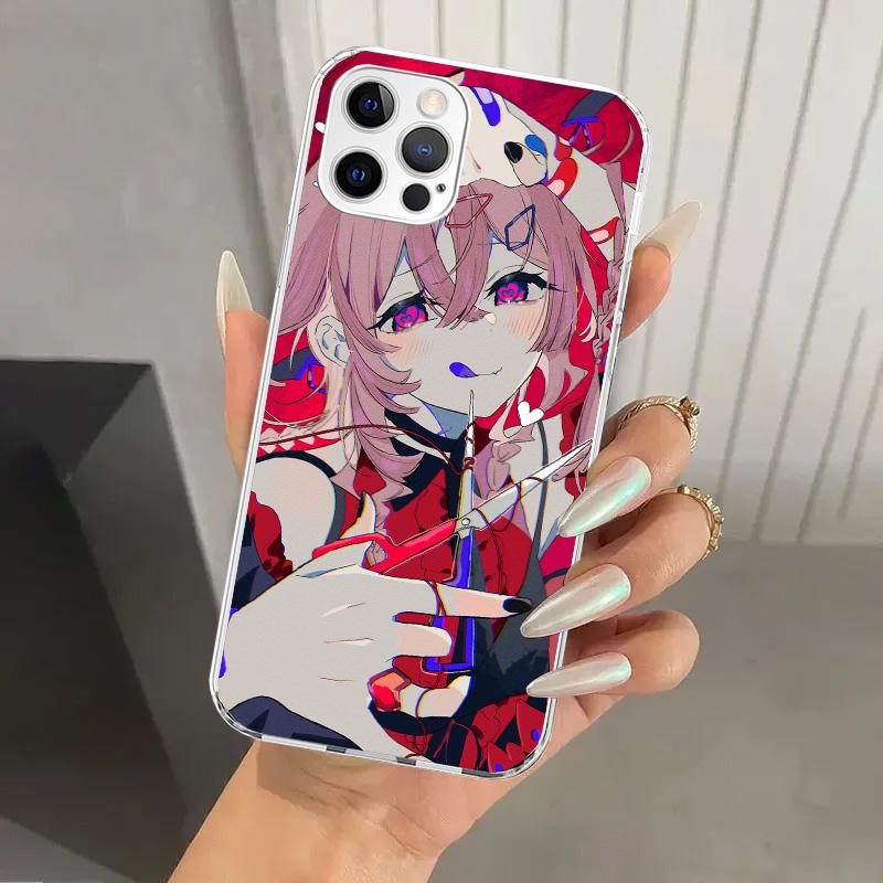 Cute Anime Girl INS Phone Case for Iphone 17 Air 16 15 Plus 14 13 Mini 12 11 Pro Max 16E 7 8 SE 2020 Soft Funda Print Shell 17 A