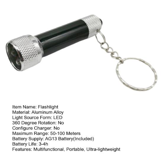 LED Keychain Flashlight Portable Mini Light with Keyring Lightweight Travel Flashlight for Outdoor & Emergency Use