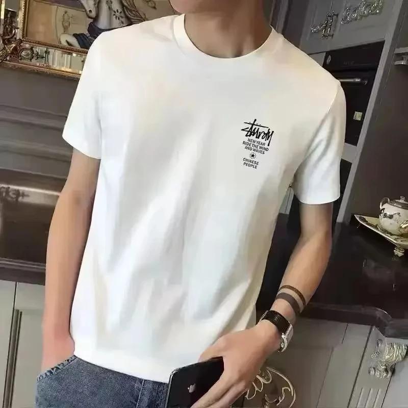 2026 New Casual Crew Neck Designer Summer T-shirt Fashion Women's Clothing Pure Cotton Printing Men's Short Sleeves