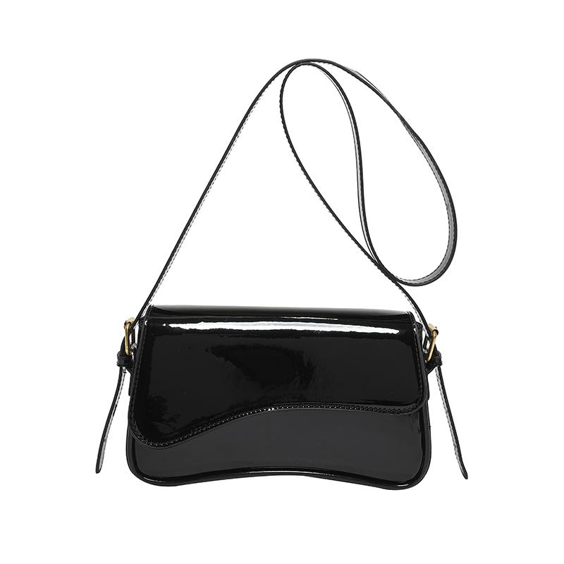 Luxury PU Leather Shoulder Bags Women  New Fashion High Quality French Women's Handbags Solid Designer Crossbody Bags