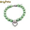 Diamond-studded Elegant Pearl Necklace Cat and Dog Jewelry Princess Style Pet Collar Pendants Collar Necklaces
