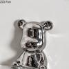 Electroplated Bear Tissue Holder Acrylic Wall Mounted Paper Holder Toilet Roll Paper Holder Bathroom Wall Mounted Storage Rack