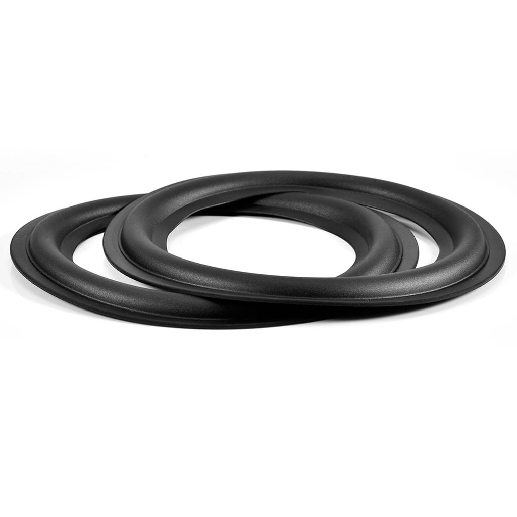 2pcs 6 Inch 156mm Perforated Rubber Edge Surround Speaker Repair Parts Replacement Black