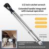 1Pcs Four-Wheel Alignment Angle Adjustment Electric Extension Car Wrench 2-In-1 Self-Contained Ratchet Extended Wrench