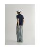 8SECONDS Basic Formal Round Short Sleeve Knit Navy