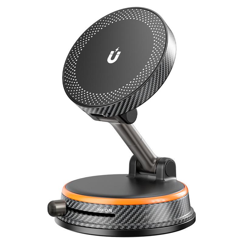 Magnetic Wireless Charging Car Phone Holder with Suction Cup Mount