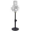 Desktop Microphone Stand Heavy Duty Metal Adjustable Height Desk Mic Stand with 5 8 to 3 8 Adapter Non Slip Pads for