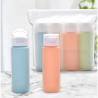 Macaron Hose Squeeze Travel Bottle Filling Set 50ml Suede Cosmetics Lotion Shampoo Storage Bottle