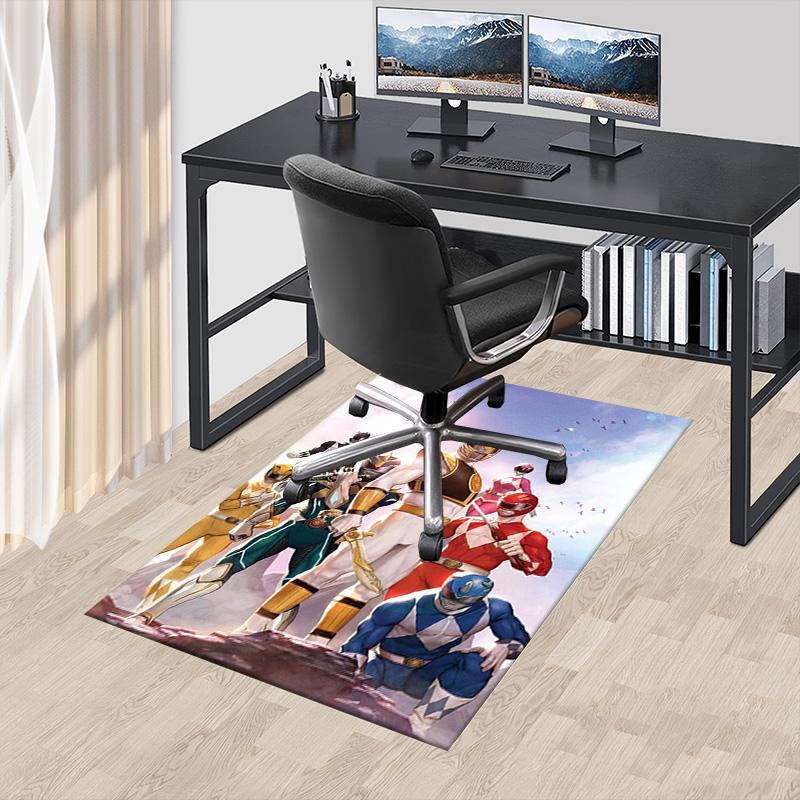Power Rangers Team Unity Carpet For Playroom Bedroom Living Room Sofa Home Decorkids Game Area Rug Nonslip Floor Mat