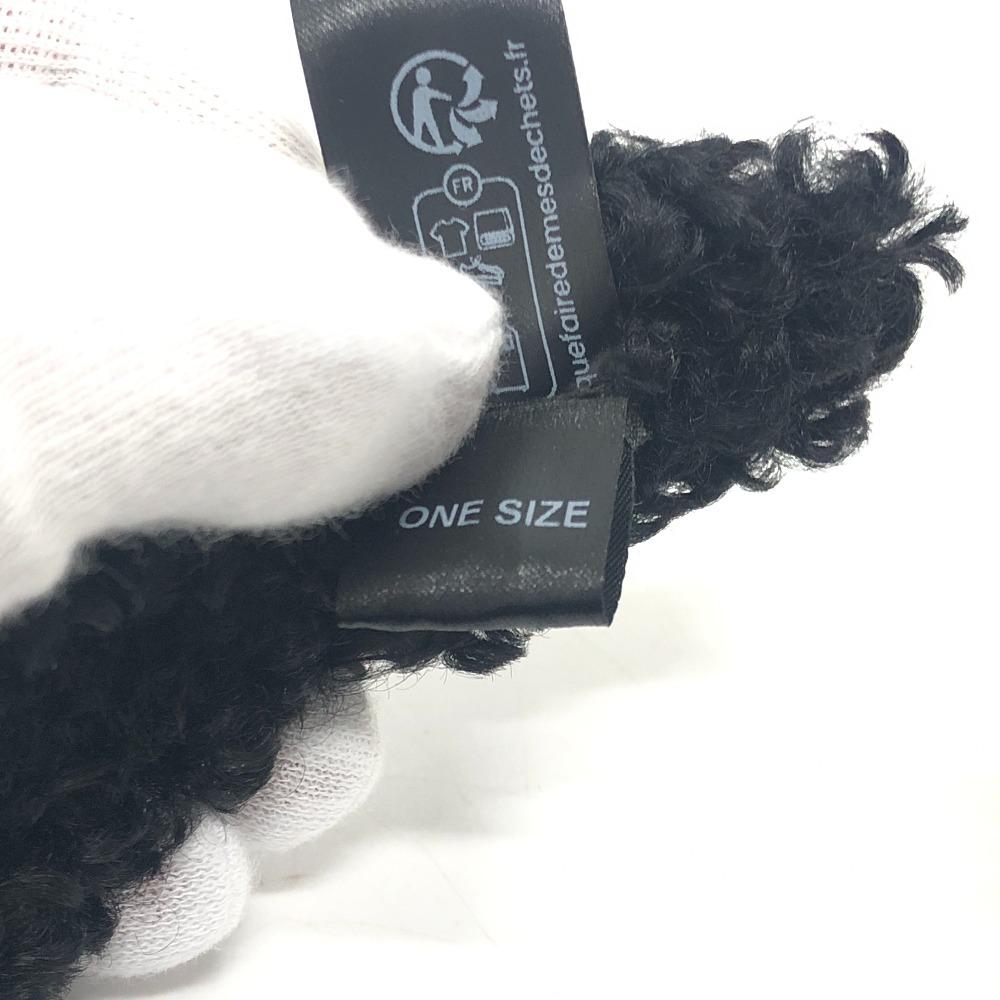 Sergio Rossi SR MUPPET Headband Band Headband Katyusha Faux Fur Black