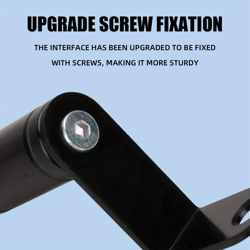 A Universal Rearview Mirror Installation Extension Bracket with a 10Mm Hole, Supporting a Phone Holder And Spotlight Extension, Suitable for Motorcycl