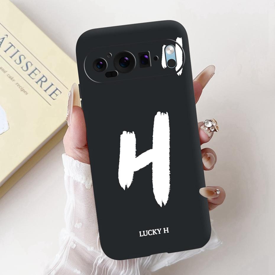 New Fashion Letter Phone Case For Google Pixel 9 Pro 9A Soft Silicone Shockproof Cover For Google Pixel9 9A 9Pro Cases Bumpers