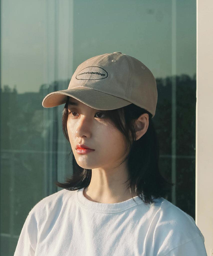 Diposwi Circle Core Curve Cap - Beige