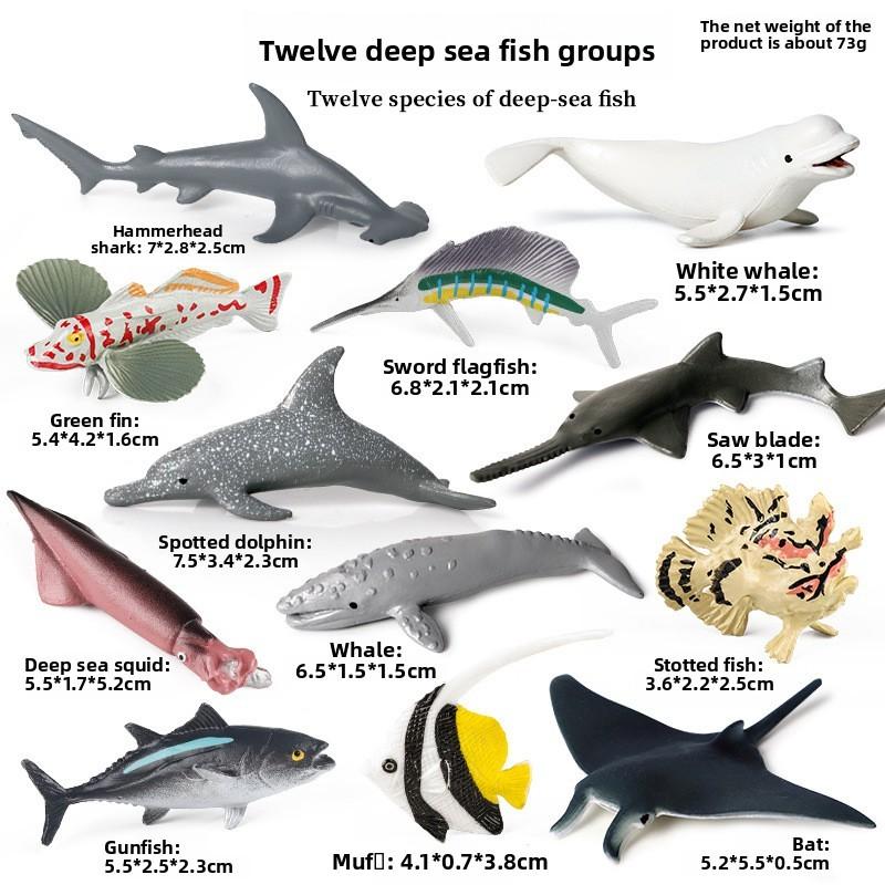 Polar Wildlife Miniature Figures Plastic Sea Life Model Aquarium Decor For Desk And Study