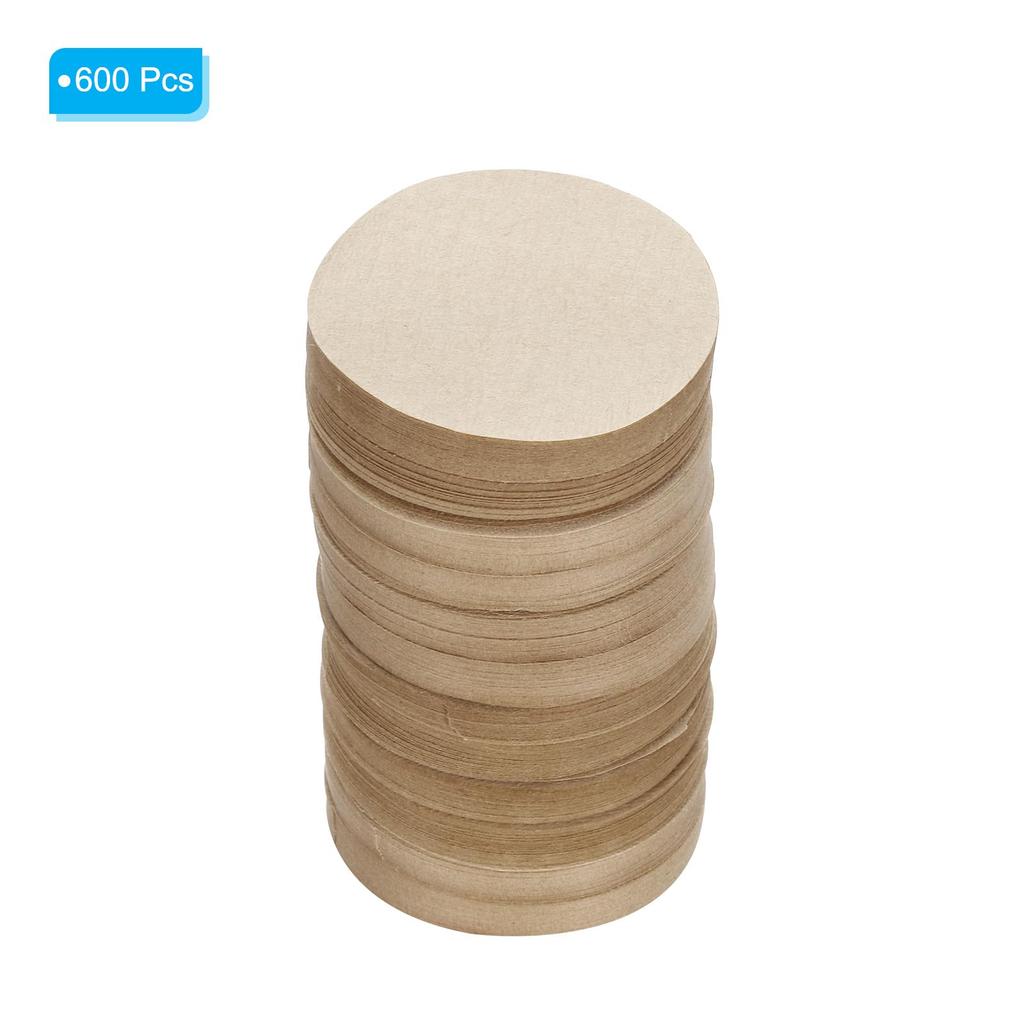 PATIKIL Disposable Round Brown Paper Filters for Mocha Pots, 2.28-inch OD, Espresso Maker, Cafe, Office Use, Pack of 600