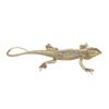 Vintage Brass Desktop Ornament Grass Lizard Animal Bronze Sculpture Craft Tea Pet Decoration Old Copperware Wholesale