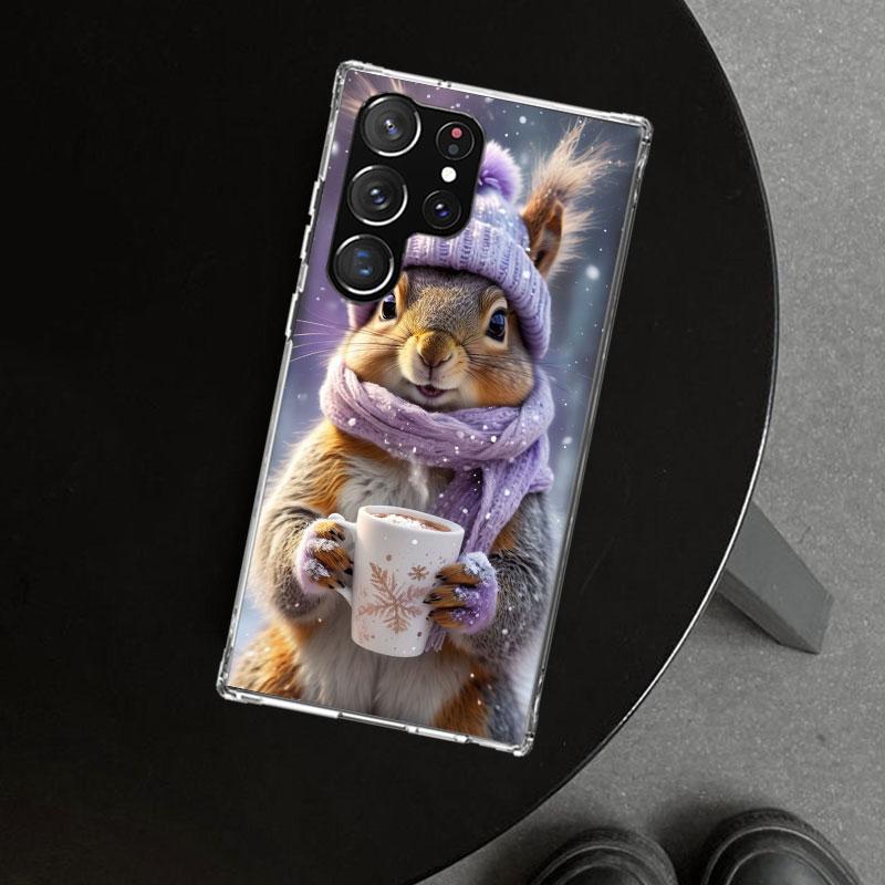 Animal Squirrel Phone Case Cover for Samsung Galaxy S26 S25 Edge S24 S23 Ultra S22 Plus S21 FE S20 + Art Customized Fundas Galax