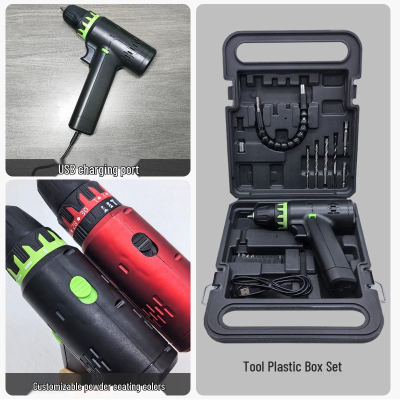 Compact USB-Rechargeable 12V Pocket Drill & Multifunctional Electric Screwdriver