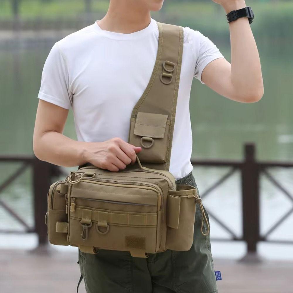 Waterproof Multi functional Lure bag Waist Fanny Fishing Rod Lure Bag Utility Storage