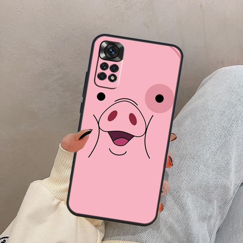 Cute PINK Kawai Pig For Xiaomi Redmi Note 13 9 10 11 12 14 15 Pro Plus Case Cover For Redmi 14C 10C 12C 13C 15C