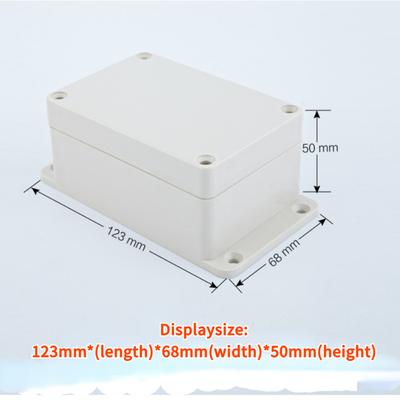 Plastik lityum pil muhafaza modülü kontrol kutusu su geçirmez güç dağıtım terminal kutusu, şasi 123 * 68 * 50mm