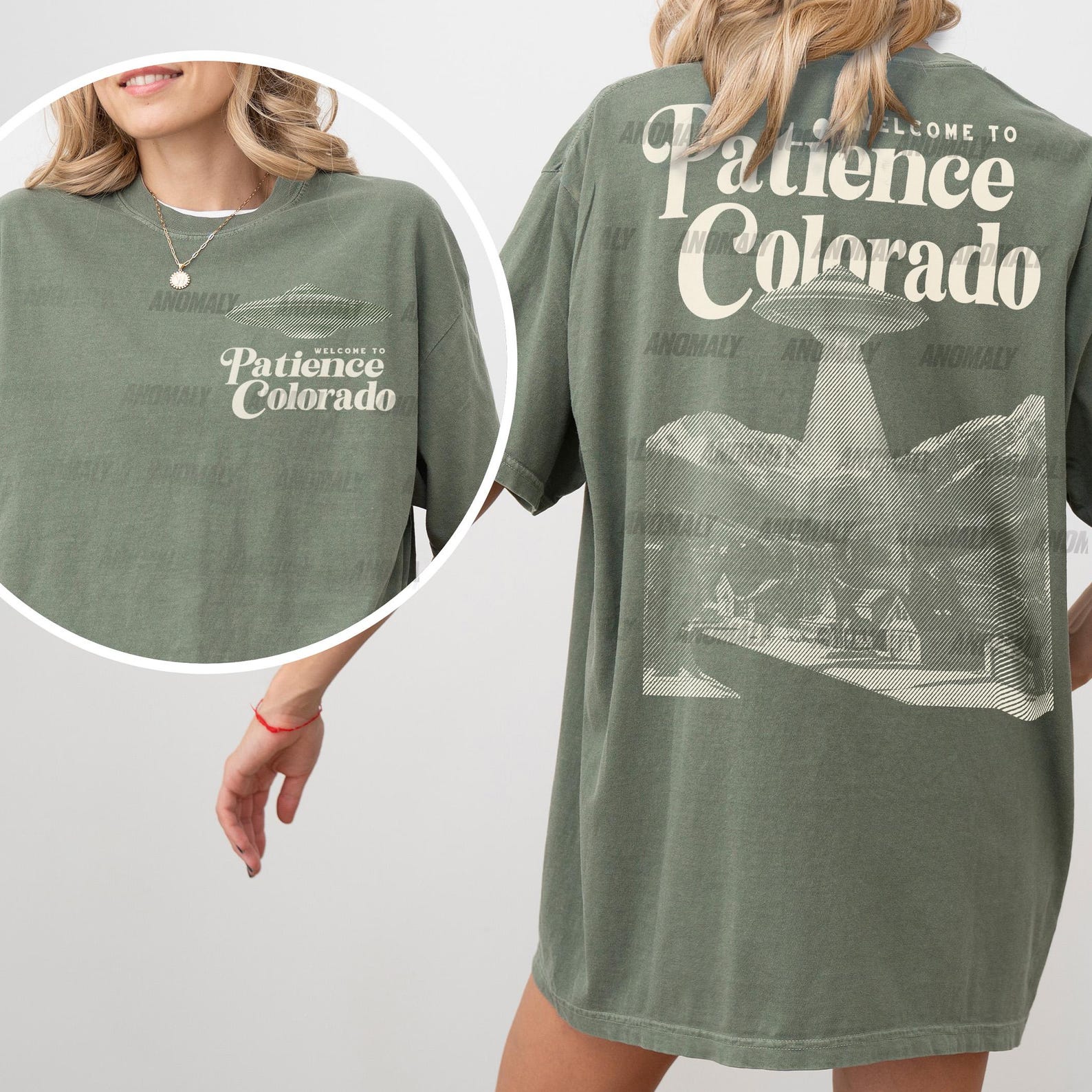 Retro Patience Colorado UFO T-Shirt: Sci-Fi Alien TV Show Tee S
