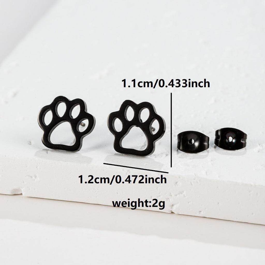 Niszowe Kolczyki Sztyfty ze Stali Nierdzewnej dla Kobiet – Design Żurawia Origami i Renifera, Kolekcja Mody 2025