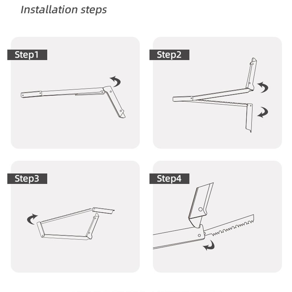 Outdoor Camping Hiking Picnic Folding Handsaw Portable Handsaw Multifunctional Aluminum Alloy
