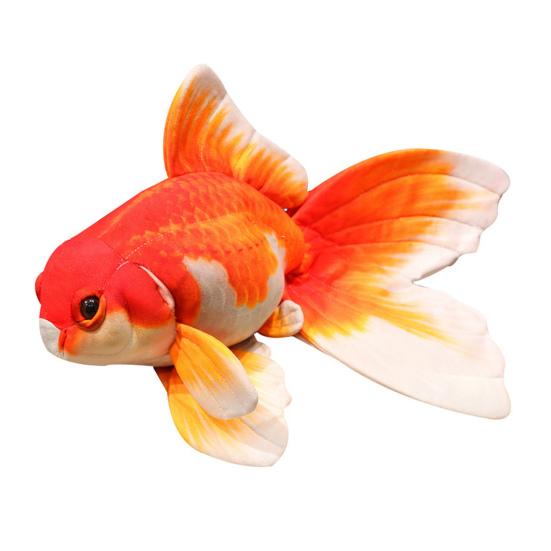 Goldfish Plush Doll Realistic Fish-shaped Throw Pillow Soft Stuffed Animal Doll for Home Decor Kids Gift And Cuddle Companion