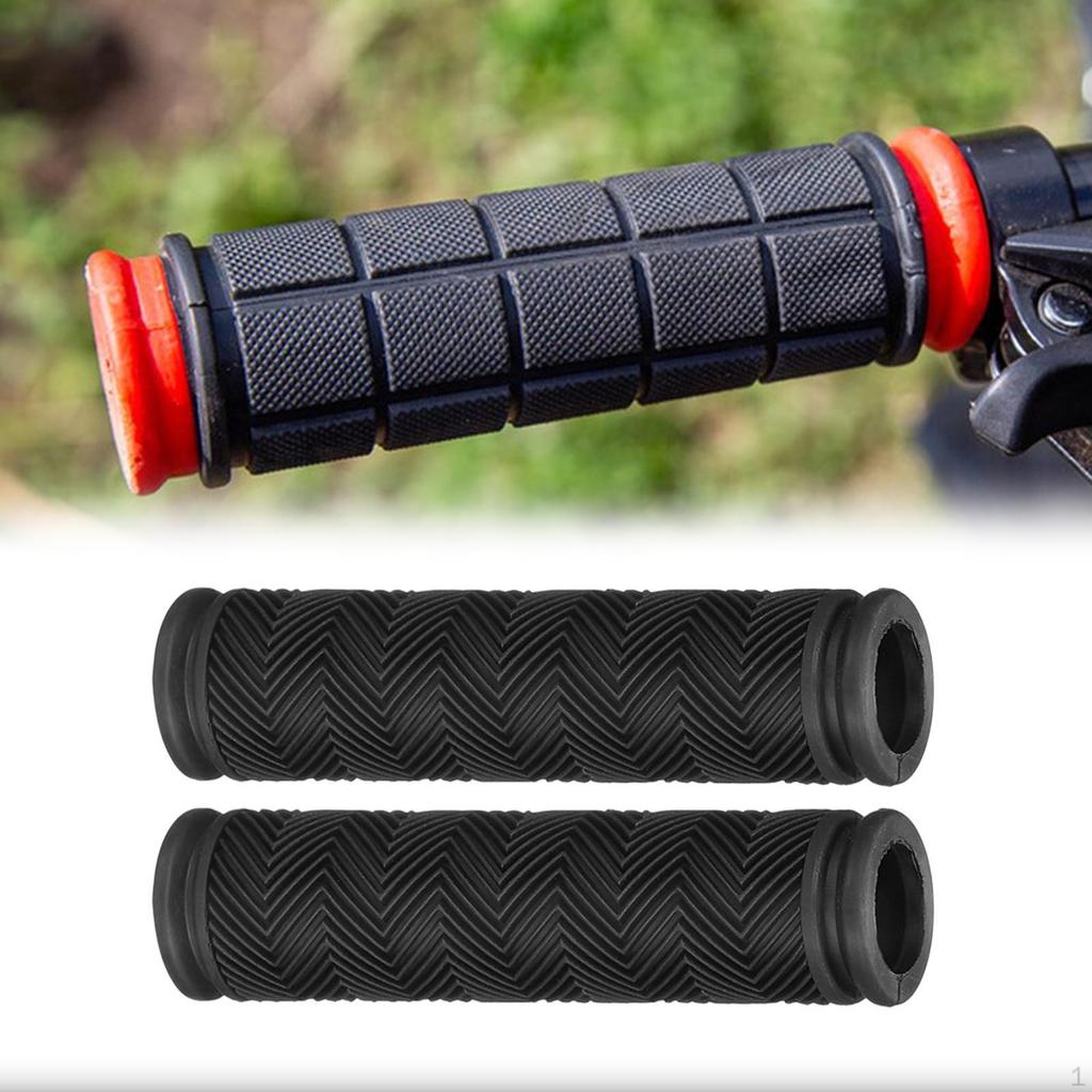 2 Pack Bicycle Handlebar Grips Anti-Slip for Road Mountain Bikes Outdoor Riding Accessories