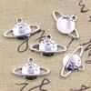 100pcs Saturns Planet Pendants In Antique Silver Saturns And Star Pendant Charm Great For Delicate Jewelry Accessory
