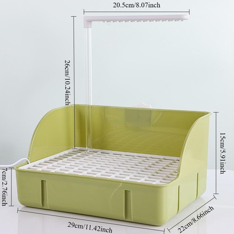Ptačí elektrická koupací vanička dešťová vanička automatická cirkulující voda pro andulky pivoňkové korely a papoušky aratingy sluneční