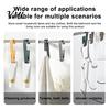 Wall Hangers for Small Objects Laundry Hook with Clip, Non-Drilling ABS Closet Organizer, Multi Purpose Punch Free Mounting Clips Durable Anti-slip