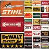 Retro Verktyg Stihl Märke Metallplåtskylt Vintage Plåt Vintage Plakett För Mancave Hemmabar Kafé Garage Verkstad Klubb Väggdekor