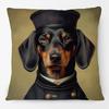 Victorian Bulldog Dachshund Dog Cushion Cover Vintage Highland Cow Stag Elephant Horse Camel Donkey Poster Pillow Case