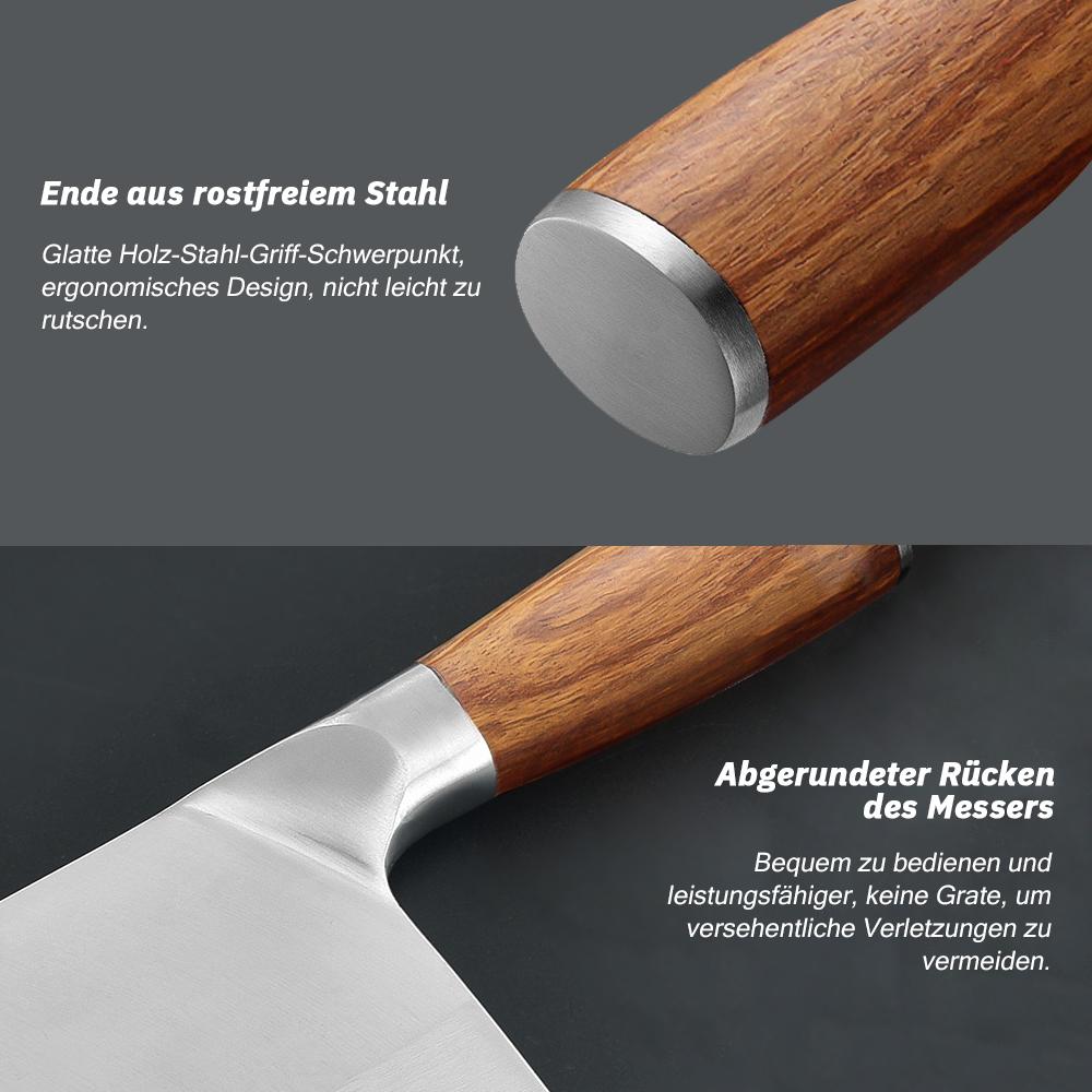 Chef Knife Japanese Damascus Style Kitchen Cleaver Chopping Meat Stainless Steel Professional Kitchen Knives with Wood Handle