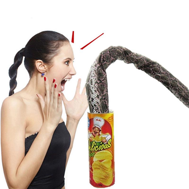 Patates Cipsi Kutuları Sahte Yılan 1 Nisan Şakası Komik Yenilik Şaka Hilesi Oyuncaklar